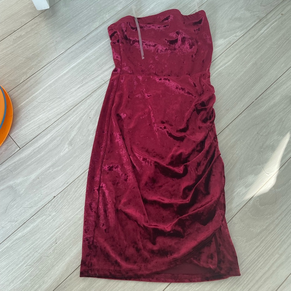 FASHION NOVA velvet bodycon dress